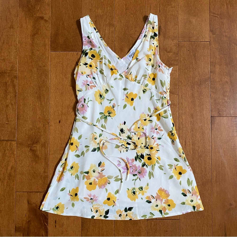Princess Polly Nellie Mini Dress in White Floral